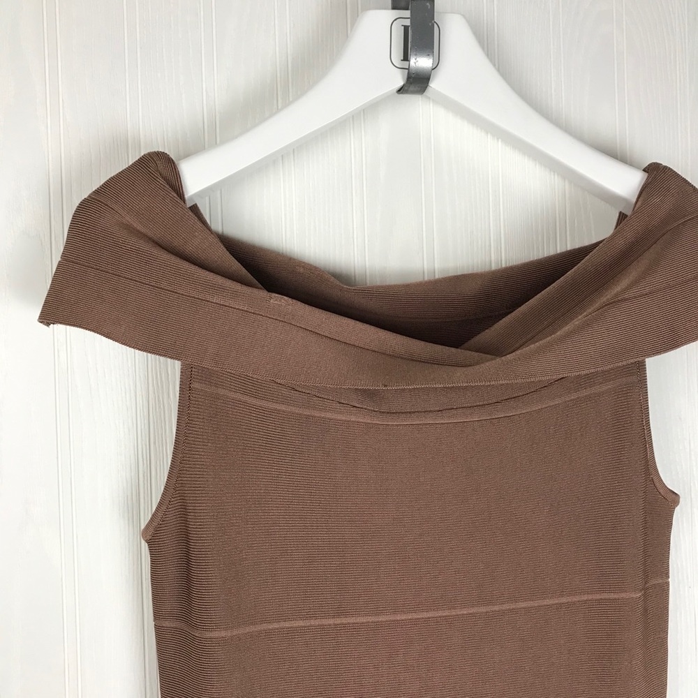 Boston proper over the shoulder bodycon dress - Picture 6 of 8